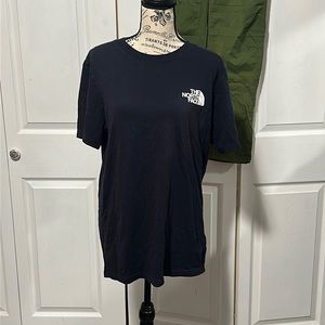 Men's Navy Blue North Face Tee Shirt